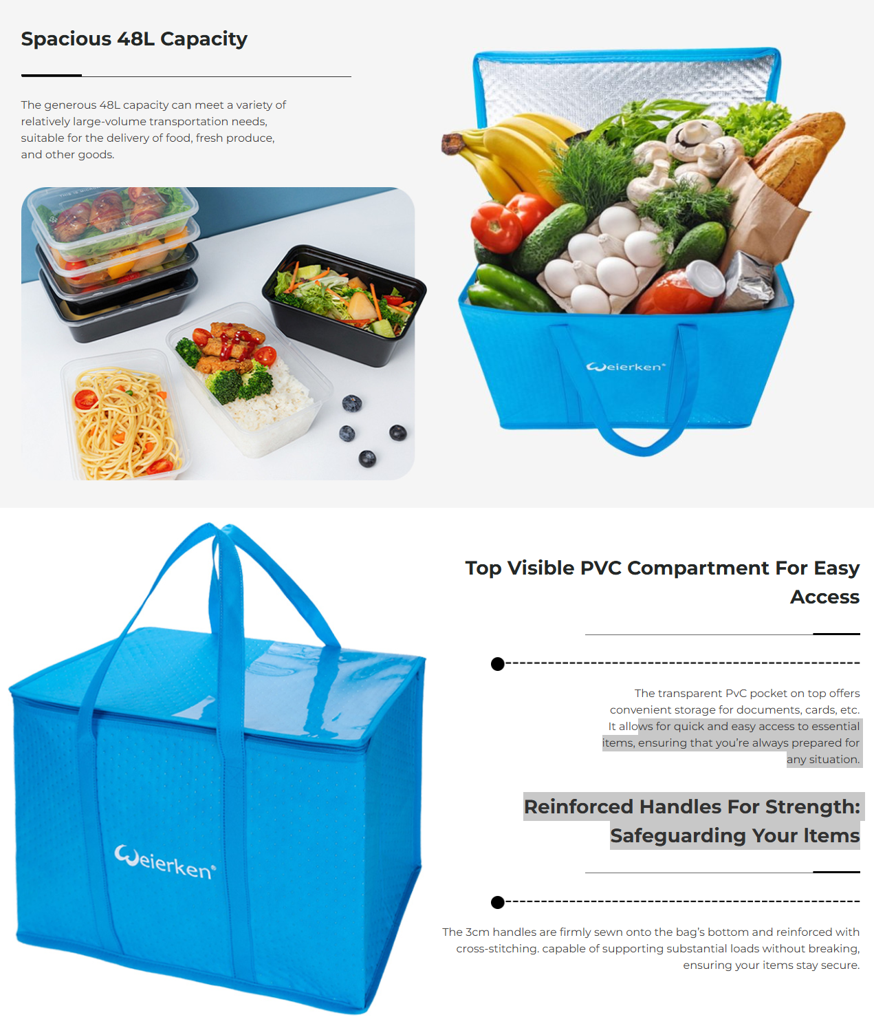 large insulated bags for meal subscriptions