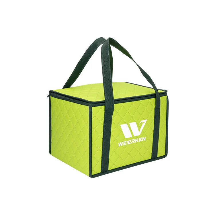 FOLDABLE QUILTED INSULATED DELIVERY TOTE DBS40 5