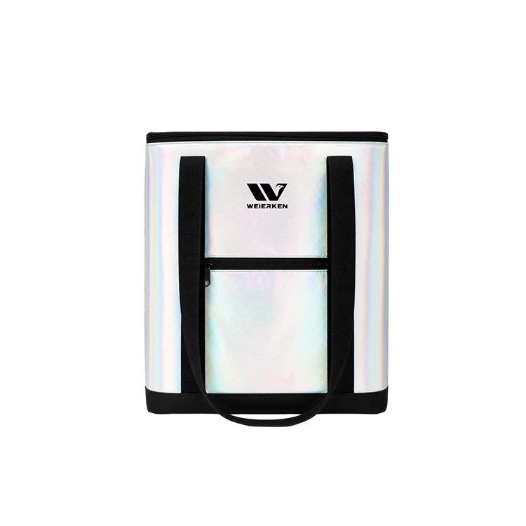 TALL IRIDESCENT INSULATED DELIVERY BAG WITH LABEL POCKET DBS45 3
