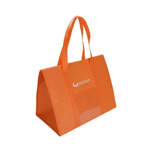 Large Capacity Non-Woven Delivery Bag With Visible PVC Pocket DBS21 2
