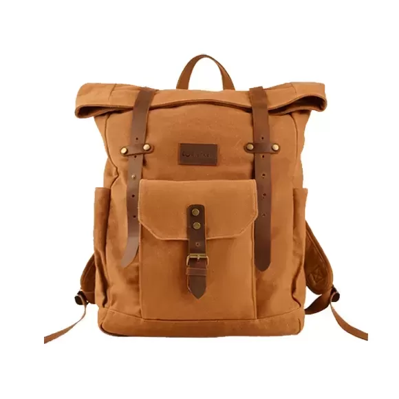 25L Waterproof Canvas Hiking Backpack with Durable and Abrasion-Resistant Design HBS04
