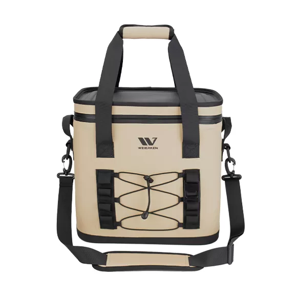 15L WATERPROOF COOLER BAG WITH FRONT ELASTIC MESH STORAGE C03-26SS