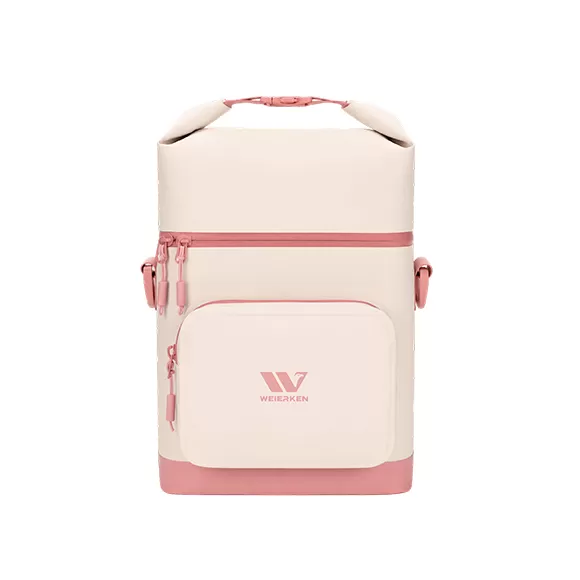 3L/8-CAN ROLL-TOP DUAL-COMPARTMENT COOLER BAG C08-26SS