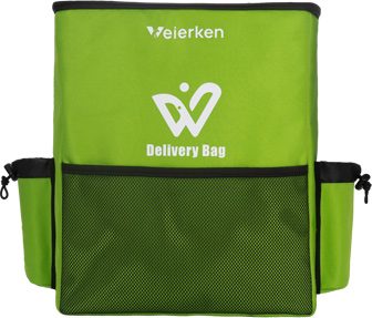Delivery bag with waterproof canvas