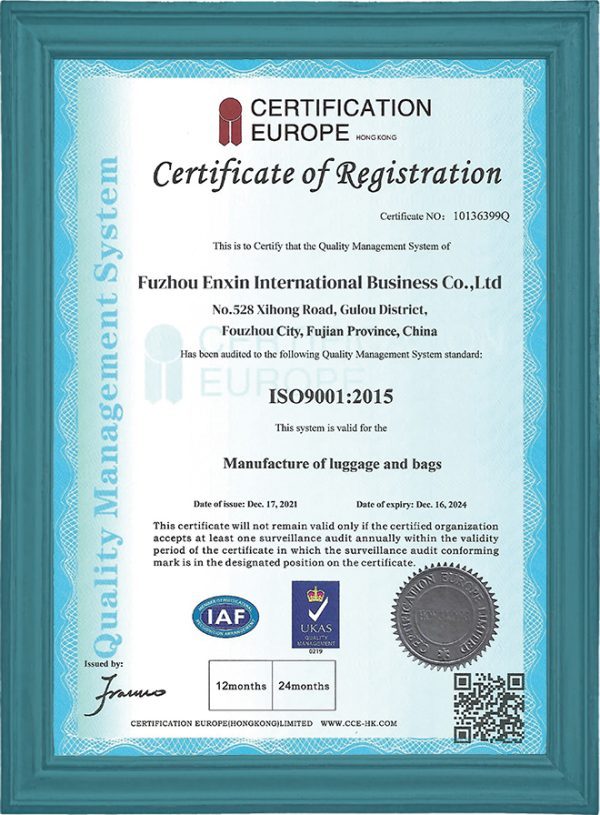 ISO9001 quality certification